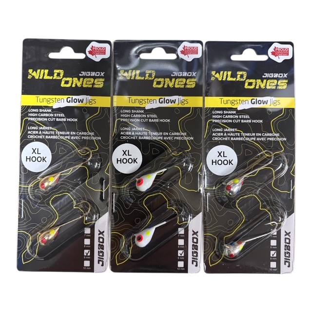 9mm Wonderbread Glow Tungsten XL hook-2 Jigs Per Pack - Image 6