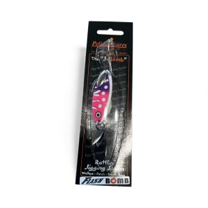 Pelican Lures J-Bomb Rattlin’ Spoon Pink Splash