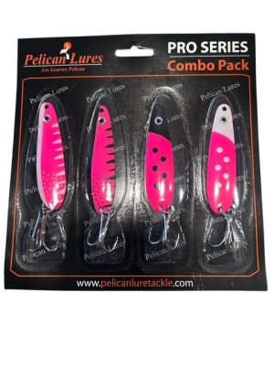 Pelican 4 Pack Hot Pink spoons