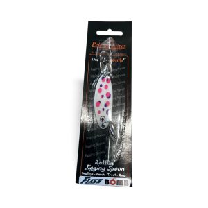 Pelican Lures J-Bomb Rattlin’ Spoon Polka Dot