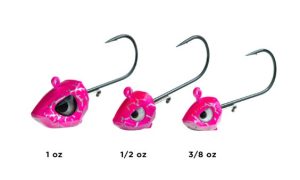 Element Dead Meat Jighead Pink Crackle Non-Underspin 2 Pack